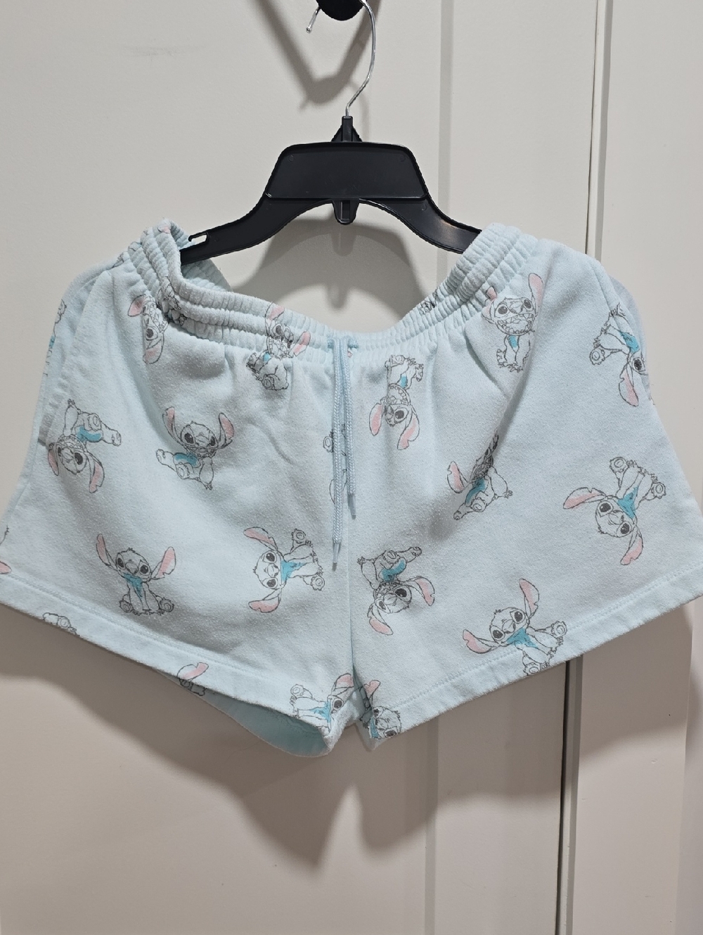 Disney Light Blue Stitch Print Women's Shorts